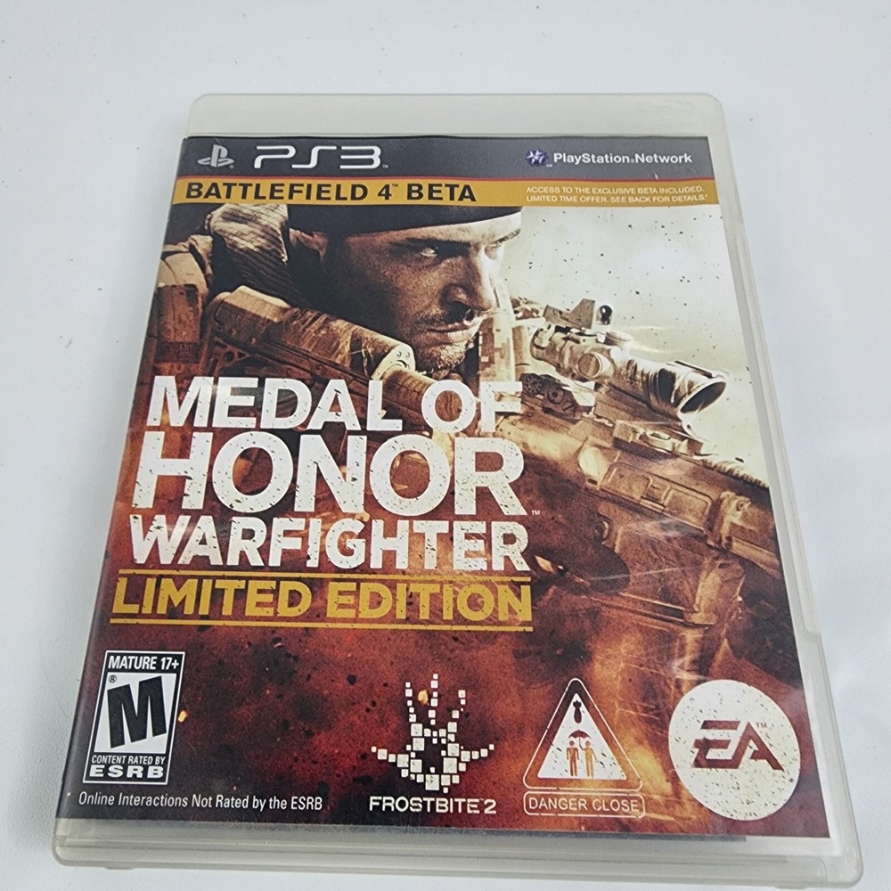 Medal of Honor: Warfighter --‎ Limited Edition (Sony PlayStation 3, 2012)